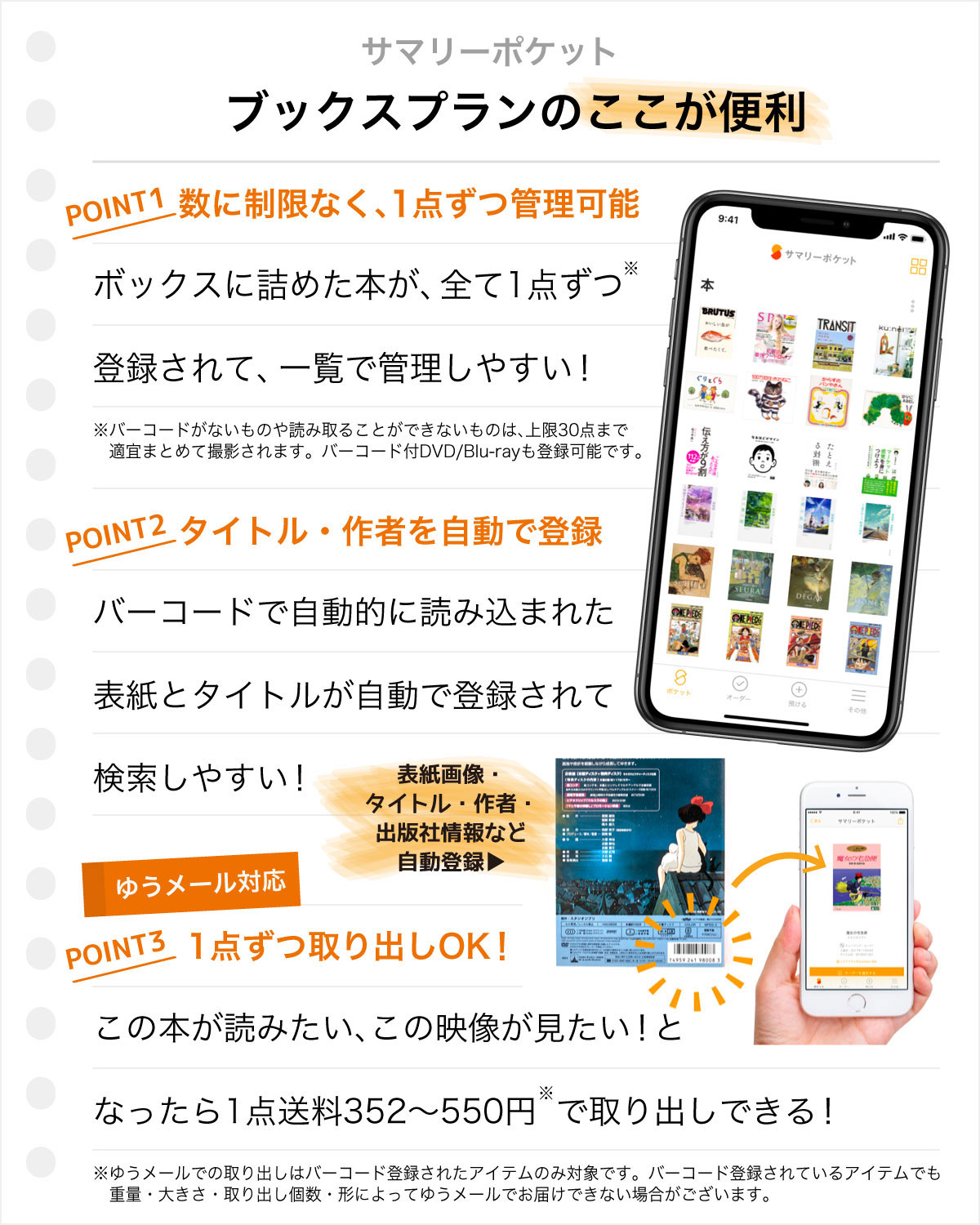 サマリーポケット ブックスプランのここが便利